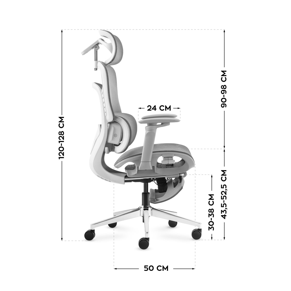 Mark Adler Visioner 8.3 Grey massage office chair